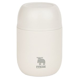 MOZ 스웨덴 316 스텐 푸드자 보온 도시락 보온 죽통 480ml, 라이트그레이, 1개