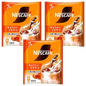 네스카페 캐러멜 마끼아또 포션 희석용, 11g, 7개입, 3개