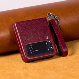 본아띠 이태리 천연소가죽 미네르바 베지터블 갤럭시 Z플립 케이스