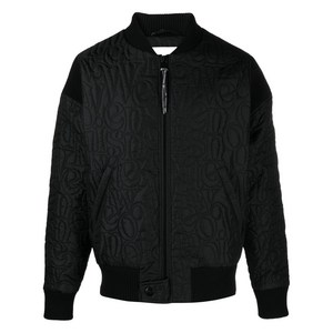 비비안웨스트우드 로고 프린트 퀼팅 봄버 재킷, 블랙계열, S(KR 95)