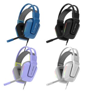 지데빌 G737 TUNE71 가상 7.1채널 RGB 서라운드 노이즈 캔슬링 단방향 마이크 게이밍 헤드셋