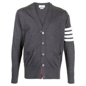 톰 브라운 4-바 V넥 메리노 가디건, 그레이계열, Numeric 2(KR 100)