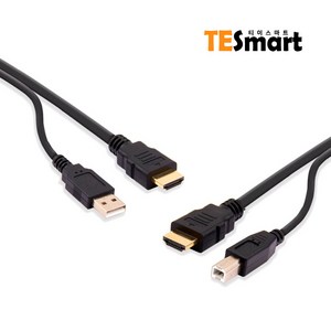 티이스마트 HDMI KVM 리피터 UTP 송수신세트 최대 100M, KVM 통합 케이블 5M, 1개