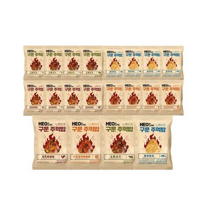 허닭 노릇하게 구운 주먹밥 4종 혼합 (소불고기 치즈닭갈비 치즈김치 참치마요), 20개, 100g