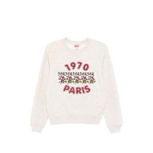 겐조 와이드 타이거 자수 코튼 스웨트셔츠, 그레이계열, Standard M