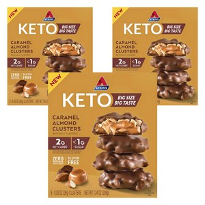 앳킨스 캐러멜 아몬드 클러스터 8개입, 208g, 3개