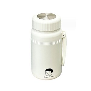 316 스테인레스 스틸 보온 보냉병 직장인 휴대용, 흰색, 1000ml, 1개