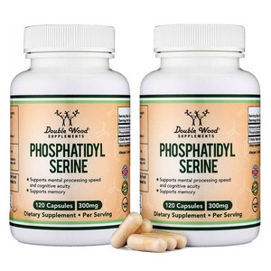 더블우드 포스파티딜세린 300mg 캡슐, 120정, 2개