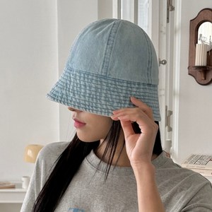 바렐로 데님 버킷햇 벙거지 모자