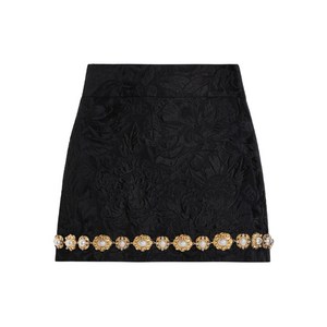 돌체앤가바나 DNA 펄 디테일 미니 스커트, 블랙계열, Italy 44(KR 66)