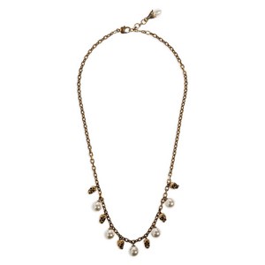 알렉산더맥퀸 스컬 펄 네크리스