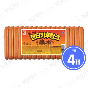 사조 빅켄터키후랑크1kg, 4개, 1kg