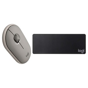 로지텍 페블 무선마우스 + 마우스 장패드