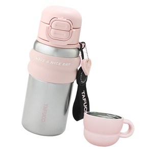 타푸코 T6 더블 리드 텀블러 T060, 핑크, 560ml, 1개