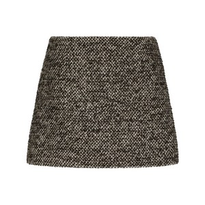 돌체앤가바나 체크 트위드 미니 스커트, 브라운계열, Italy 38(KR 33)