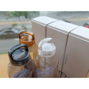 킨토 워터보틀 예쁜 물병 500ml (투명 엠버 스모크 블루 그린), 300ml