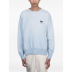 메종키츠네 X 쿠로 선페이디드 폭스 스웨트셔츠, 블루계열, Standard L(KR 105)