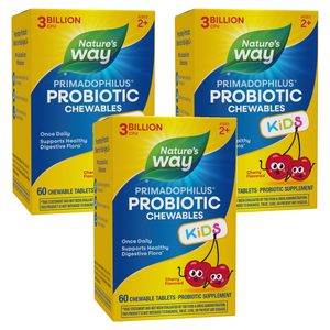네이쳐스웨이 프리마도필러스 유산균 어린이용 츄어블 타블렛 체리맛, 60정, 3개