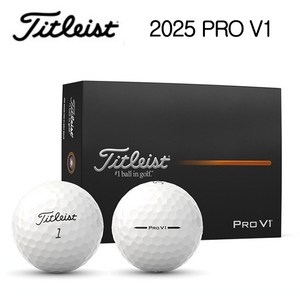 타이틀리스트 25 PRO V1 골프공 3피스, 화이트, 12개입, 1개
