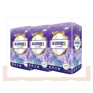 (주)한국펄프 프리미엄 골드 3겹 테코 화장지, 30m, 30롤, 3개