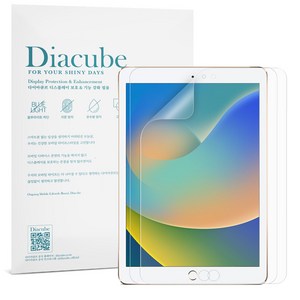 다이아큐브 아이패드 7세대 8세대 9세대 25.91cm iPad-10.2 저반사 지문방지 블루라이트차단 액정보호필름 2매 간편부착