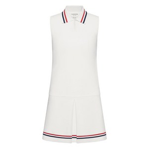 톰 브라운 스트라이프 플리츠 테니스 미니 드레스, 화이트계열, Italy 38(KR 44)