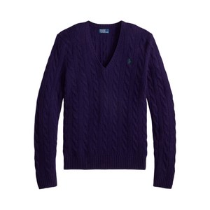 폴로랄프로렌 케이블 니트 V넥 스웨터
