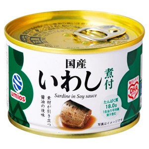 우미오스 정어리 통조림 간장 맛, 150g, 1개