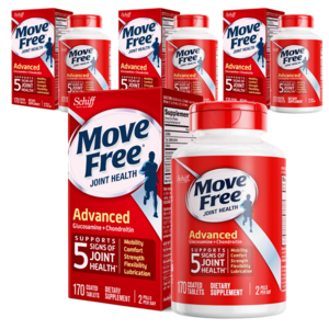 무브프리 어드밴스드 글루코사민 + 콘드로이틴 코팅된 타블렛