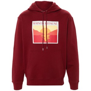 메종키츠네 선셋 포스트카드 후디, 레드계열, Standard M(KR 100)