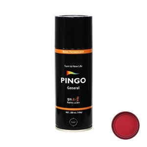 노루페인트 핑고 컬러리폼 스프레이 다크 레드 200ml, 1개