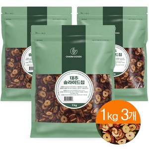 참굿즈 대추 슬라이스칩, 1kg, 3개