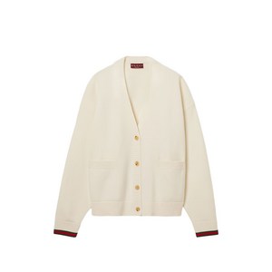 구찌 로고 V넥 가디건, 베이지계열, Standard XS(KR 44)