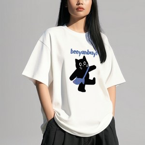 티니플럼모드 여성 오버핏 반팔티셔츠