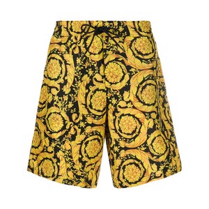 베르사체 바로코 보드 쇼츠, 블랙계열+옐로우계열, Numeric 4(KR 100)