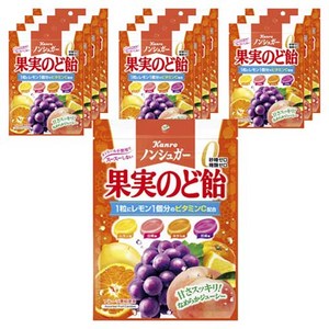 칸로 과일 목캔디 레몬 + 백도 + 귤 + 거봉 맛, 12개