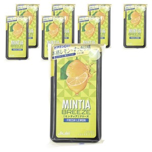민티아 브리즈 프레시 레몬 무설탕 사탕 아사히 청량 민트 캔디, 22g, 8개