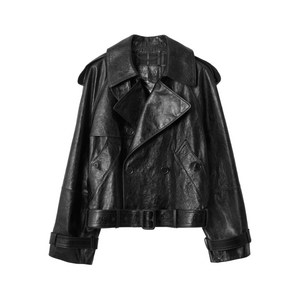 버버리 엠보스드 레더 재킷, 블랙계열, UK/Italy 52(KR 105/110)