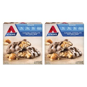 앳킨스 프로틴 바 캐러멜 초콜릿 너트 롤, 220g, 2개