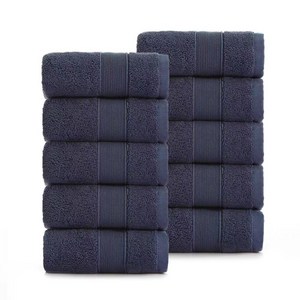 록신 명품 호텔수건 코마사 부드러운 고퀄리티 수건 540GSM 40수 10종세트 호텔 수건 40수, 네이비, 10개
