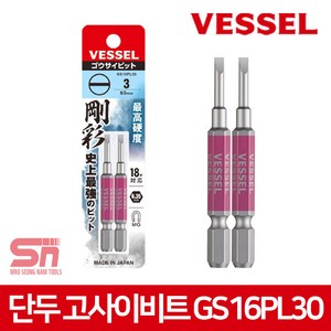 베셀 단두 고사이비트 GS16PL30 일자 비트 3x65mm 2p, 2개