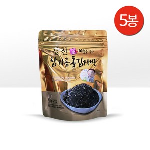 광천김 밥도둑 고소한 참기름 돌김자반 40g, 5개, 참기름 김자반