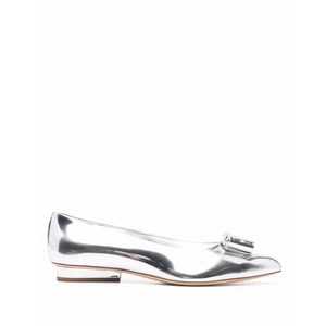 페라가모 비바 보우 발레리나 슈즈, US 5(KR 225C (Slim)), 실버계열