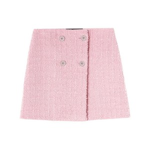 베르사체 트위드 하이웨이스트 스커트