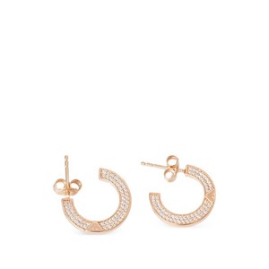 엠포리오아르마니 크리스털 장식 후프 이어링