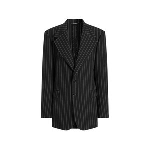 돌체앤가바나 스트라이프 버튼 블레이저, 블랙계열, Italy 40(KR 44)
