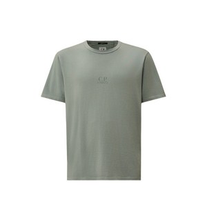 C.P.컴퍼니 로고 디테일 티셔츠, 블루계열, Standard XL
