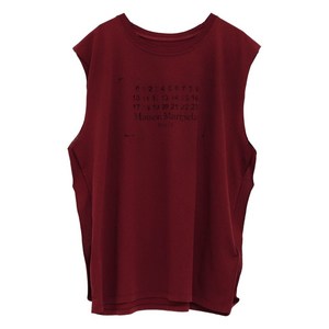 메종 마르지엘라 코튼 민소매 탑, 레드계열, Standard M(KR 66)