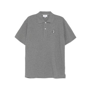 메종키츠네 로고 패치 폴로 셔츠, 그레이계열, Standard L(KR 105)