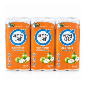 깨끗한나라 데일리 키친타월, 8롤, 3개